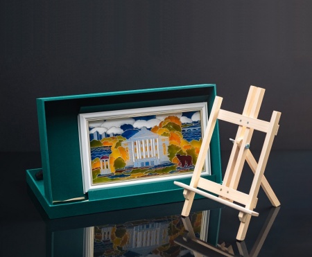 Серия "Любимый город". Витражная роспись по стеклу; упаковка: коробка ручной работы из дизайнерского картона